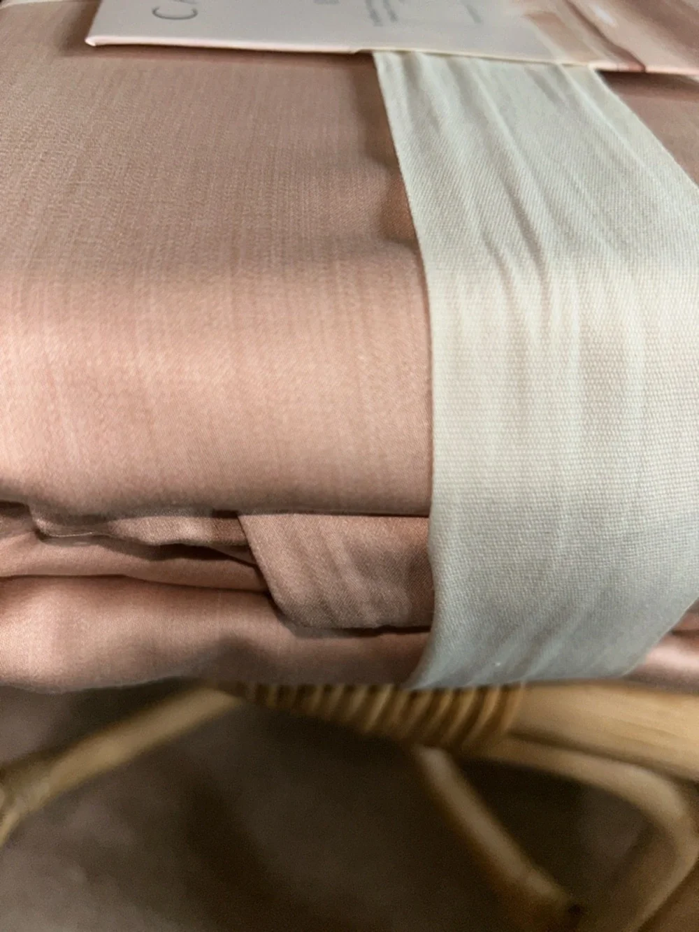 Casaluna King Rayon from Bamboo Duvet & Sham Set, Light Adobe Clay